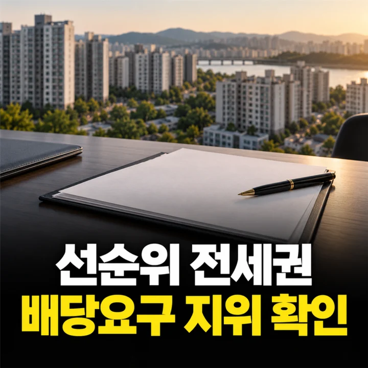 율하동경매학원 선순위 전세권 아파트 경매, 배당요구 없으면 낙찰자가 인수
