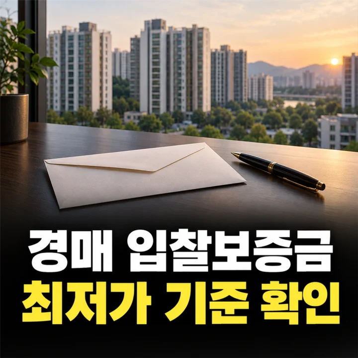 비산동경매학원 입찰보증금은 최저가의 10%, 잔금 못 내면 재매각과 보증금 처리