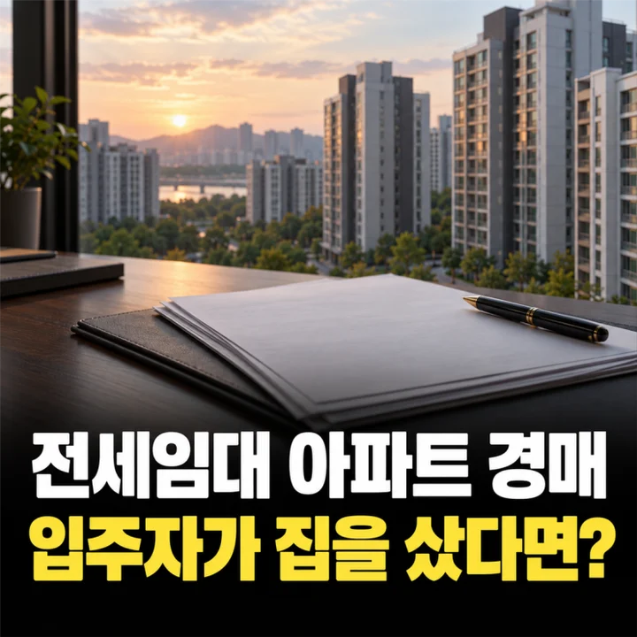 화원읍경매학원 전세임대 아파트 경매, 입주자가 집 사면 법인 임차인 대항력 소멸