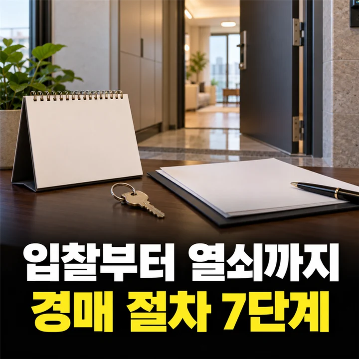 중구경매학원 경매 처음이라면 이 순서부터, 입찰부터 열쇠까지 7단계 달력