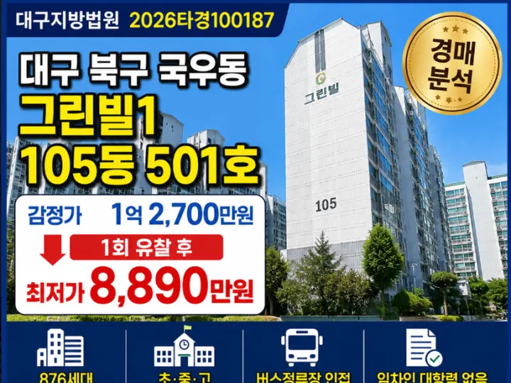 대구 북구 그린빌1 경매 물건