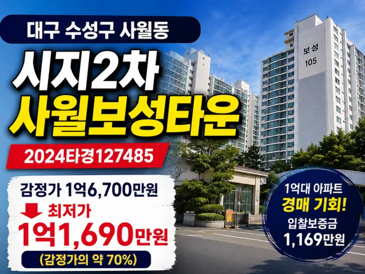 대구 수성구 시지2차사월보성타운 경매 물건