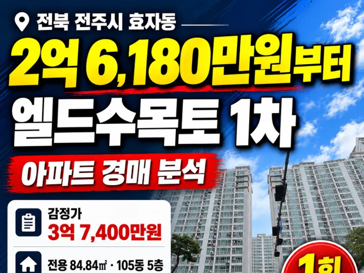 전북 전주시 효자동1차엘드수목토 경매 물건